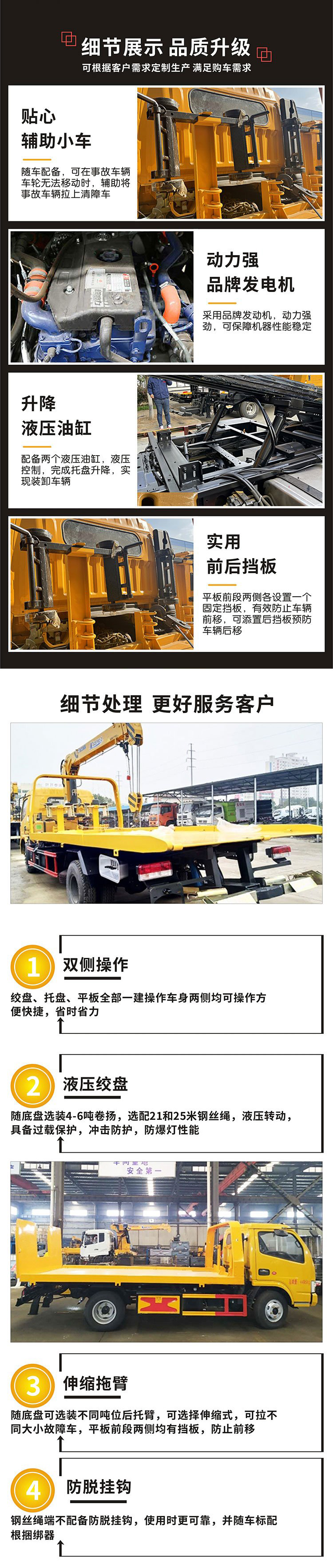 重汽豪沃國六藍(lán)牌清障車